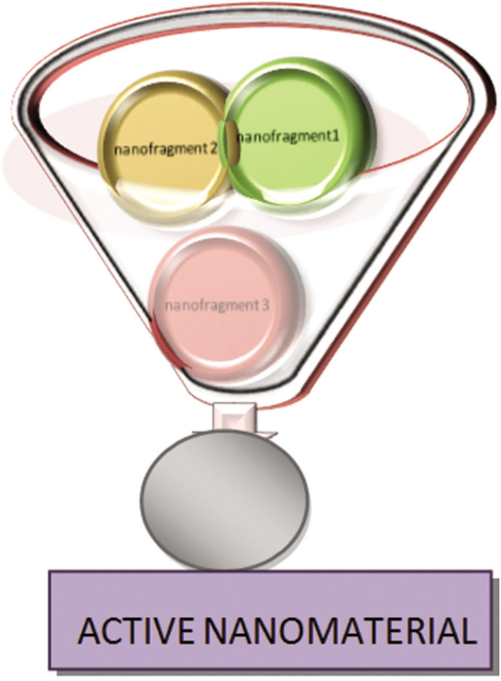 BOTTOM-UP- Integration of smaller fragments into the active nanomaterial